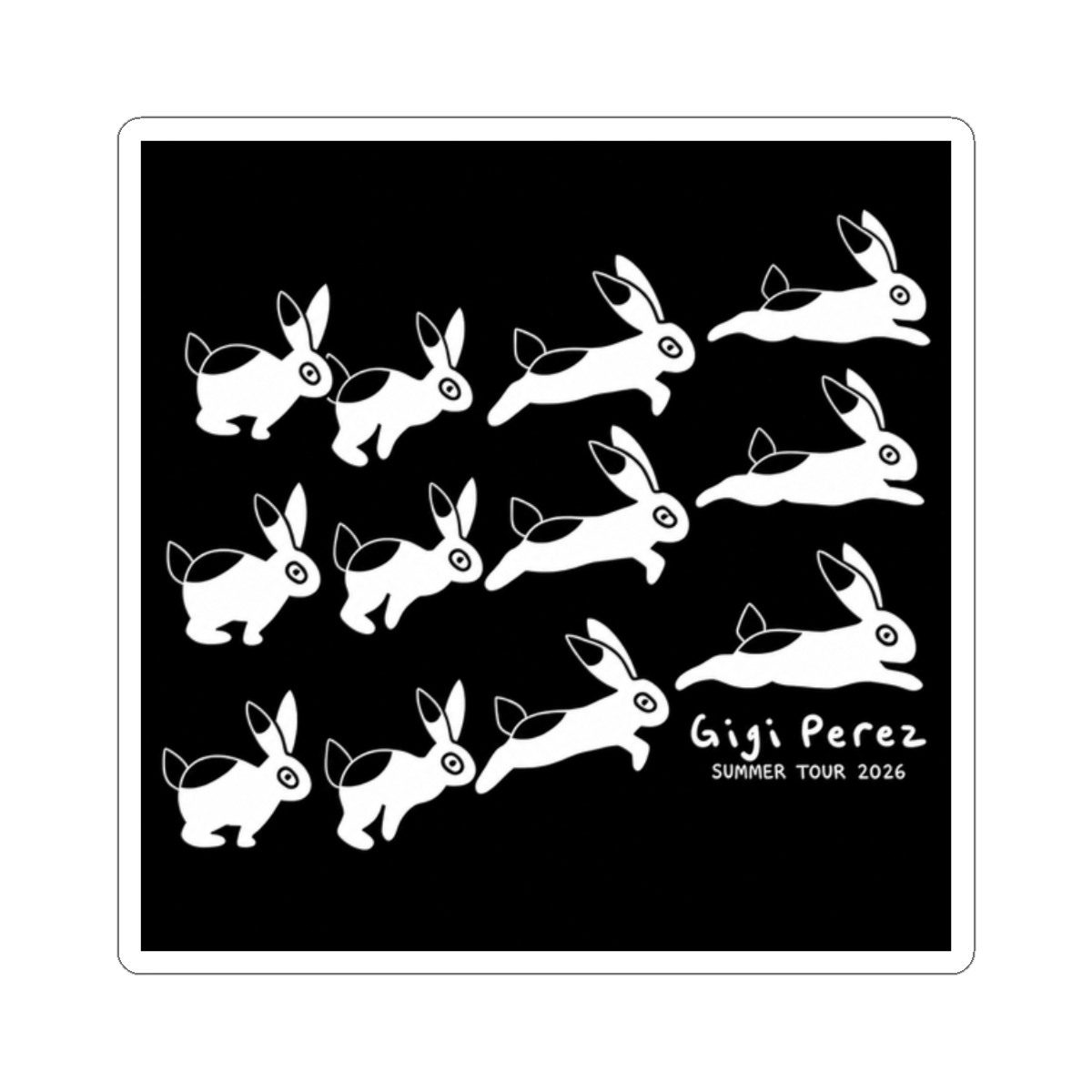 gigi perez merch Sticker - alternate angle 3, merchandise